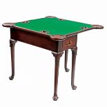 George II Walnut Games Table.