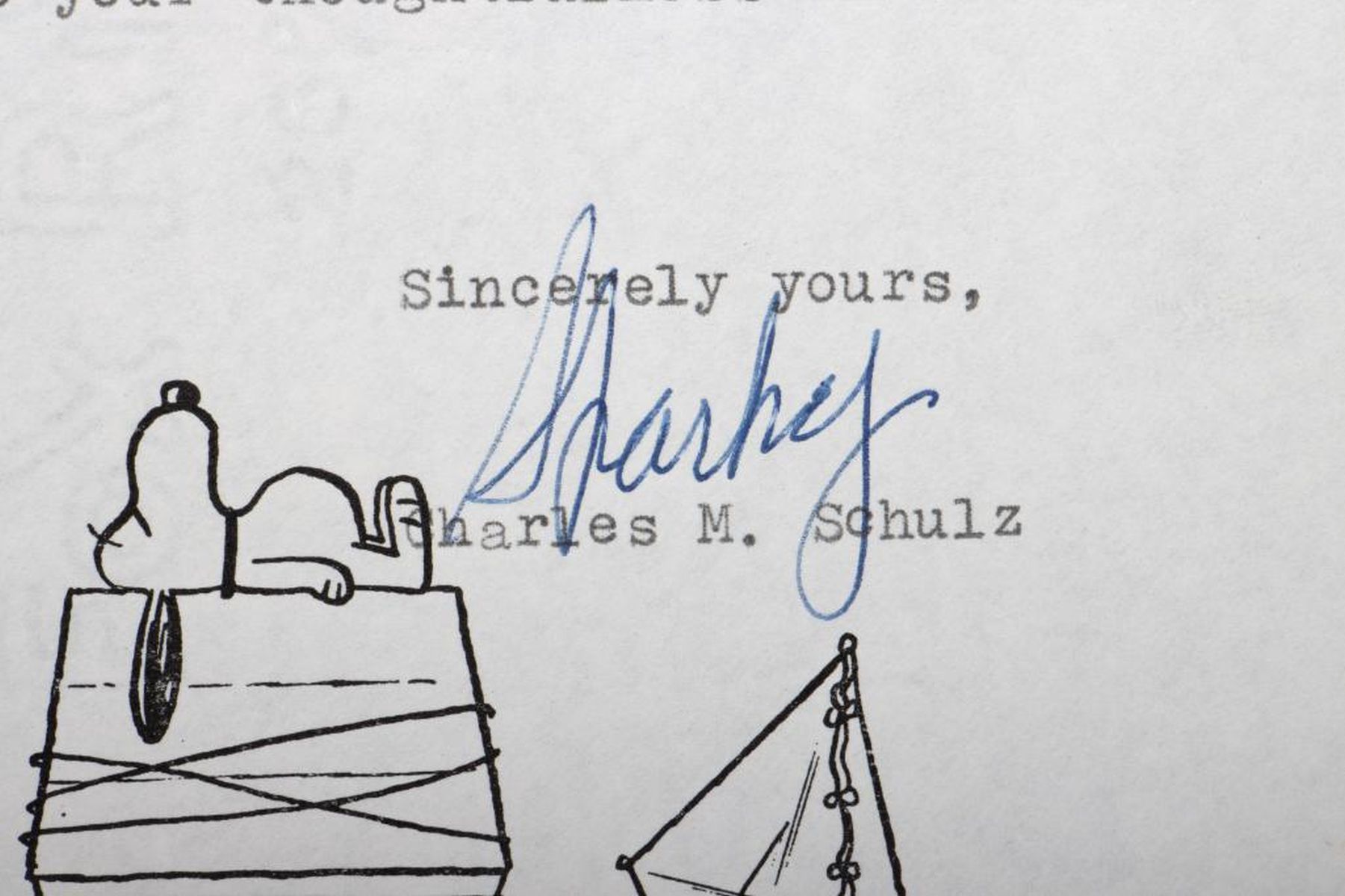 Charles M. Schulz Autographed Letter - Image 3 of 5