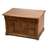 Burl Walnut Miniature Chest of Drawers