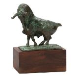 Patinated Bronze Model of a Longhorn Bull