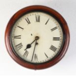 Antike englische Mahagoni-Pub-Uhr mit Snek. Größe: 15 x Ø 37 cm. In guter Kondition.Antique En
