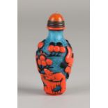 Peking glass snuff bottle