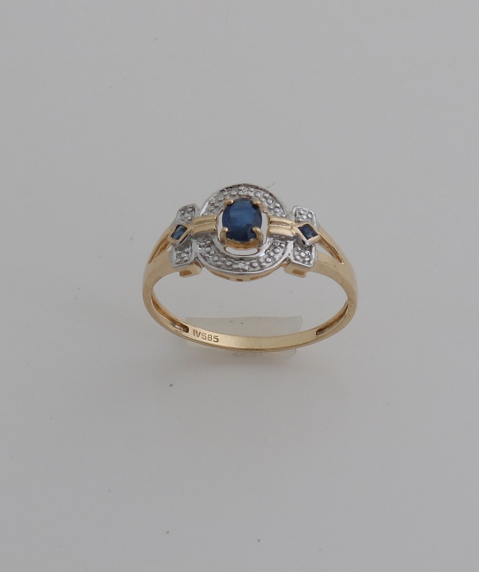 Gold sapphire ring - Bild 2 aus 2
