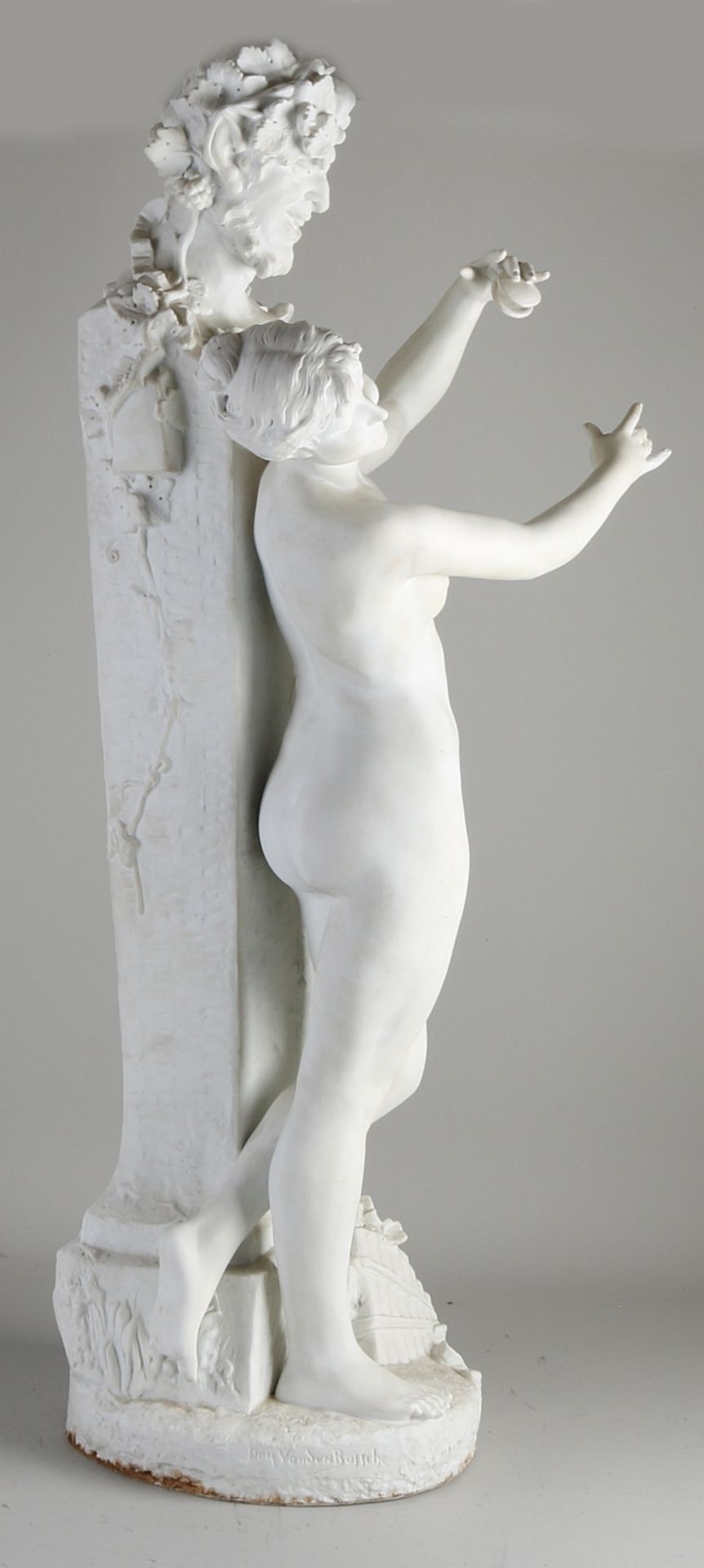 Porcelain figure by D. vd Bossche - Image 4 of 5