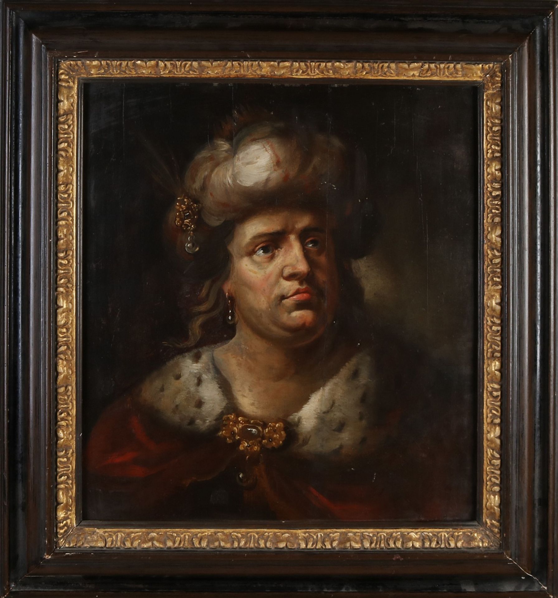 17th Century panel portrait