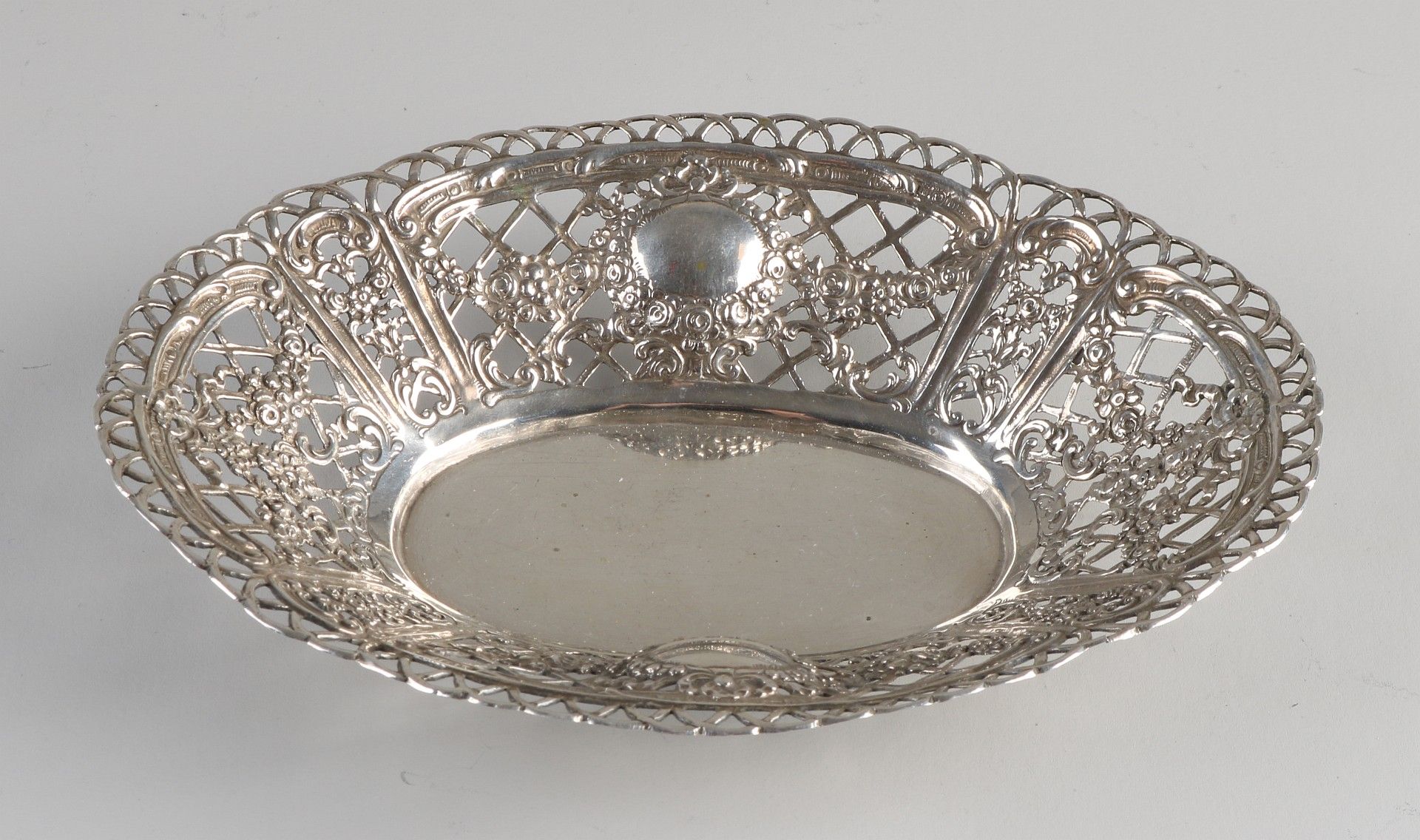 Silver bowl openwork