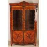 French rosewood display case