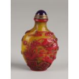 Old Peking glass snuff bottle