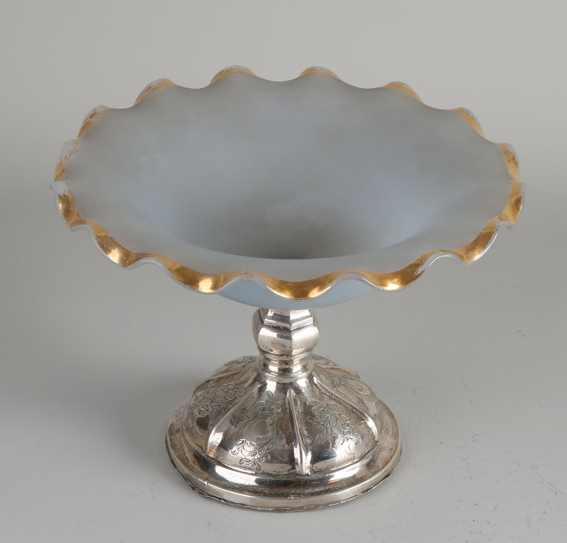 Table bowl / silver base - Image 3 of 3
