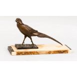 Pheasant on marble base