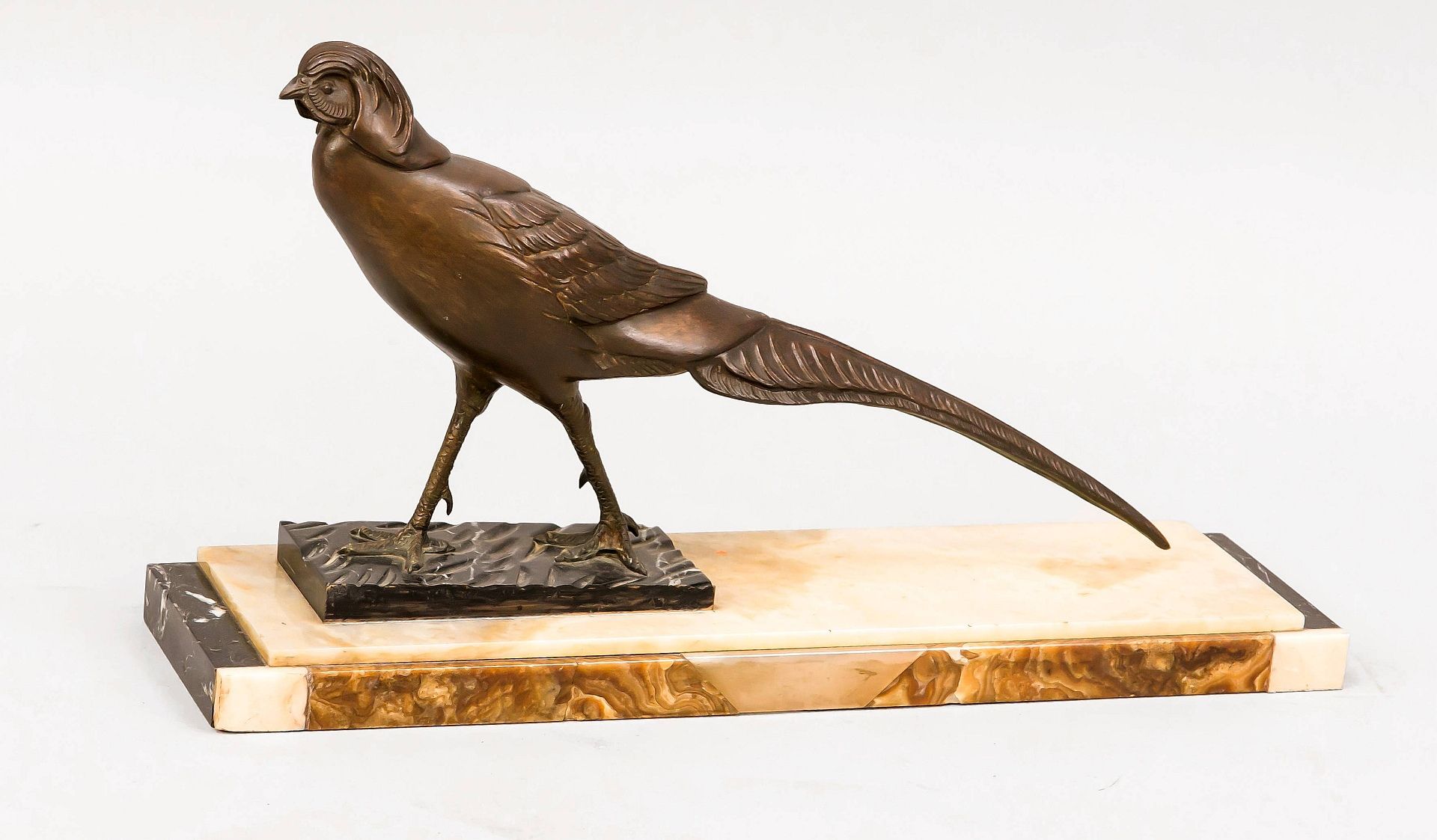 Pheasant on marble base