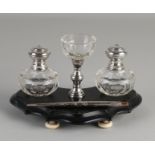 Inkstand with silver