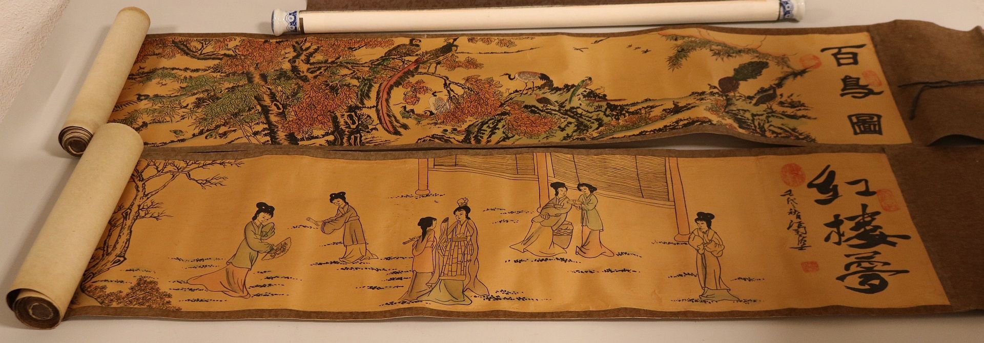 3x Ancient Chinese scroll paintings - Bild 3 aus 3