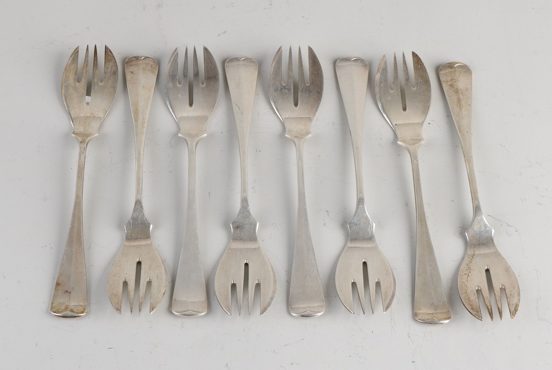Silver fish forks