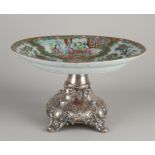 Chinese bowl on a silver base