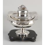 Silver tobacco jar