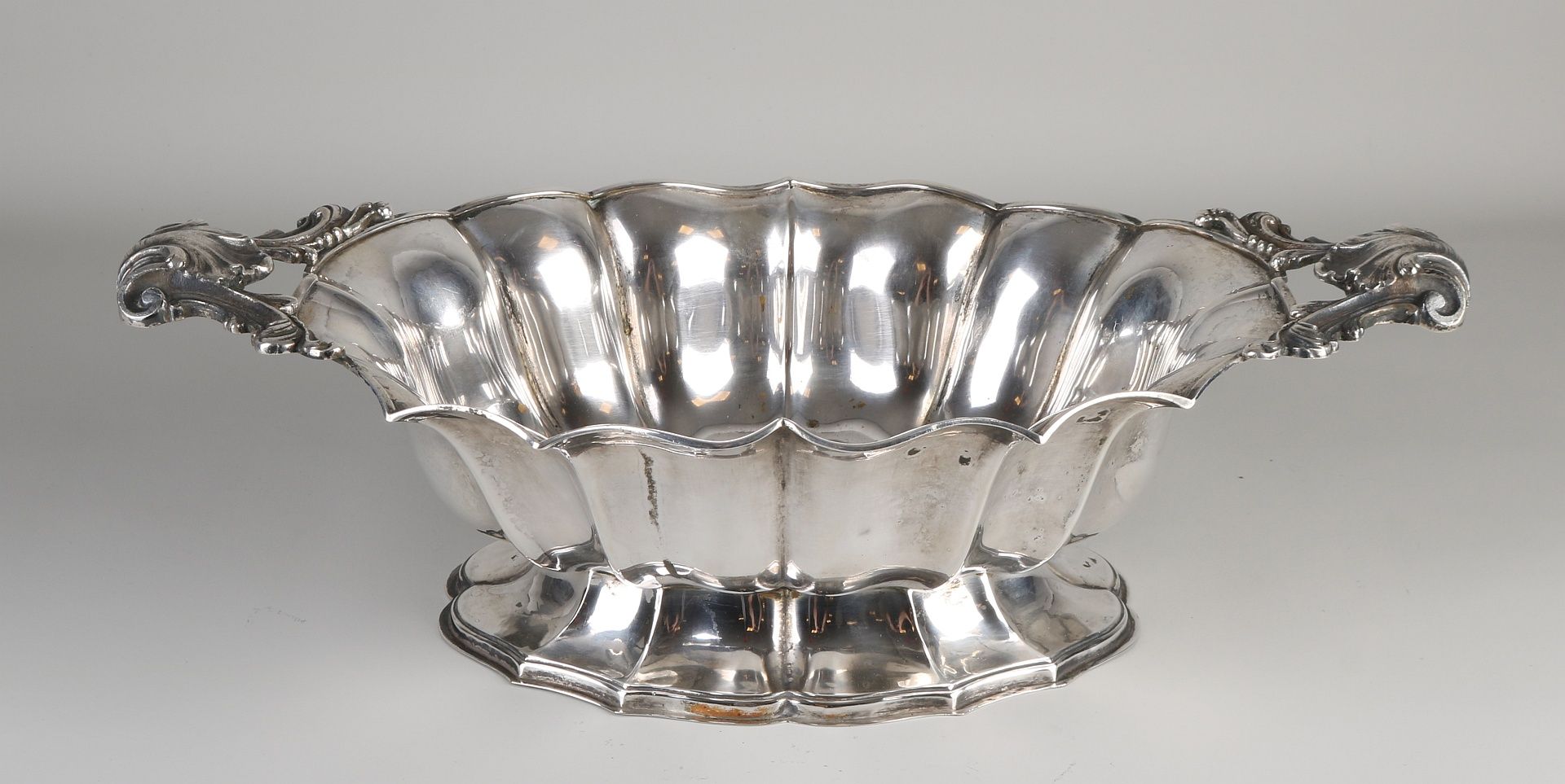 Large silver bowl