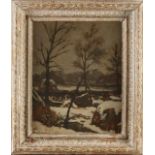 F. Langeveld, Snowy Dutch village view