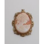 Pendant with cameo