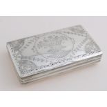 Silver tobacco box, 1846