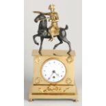 Gold-plated Empire mantel clock