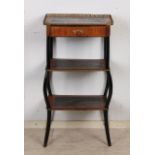 Inlaid etagere table
