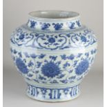 Chinese blue pot