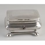 Silver tea box