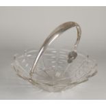 Crystal bowl with silver