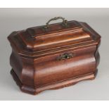 18th century walnut lid box
