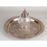 Plated historicism inkstand