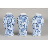 3 Chinese Kang Xi vases