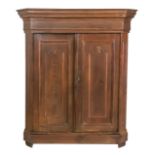 Solid oak 2-door wardrobe