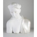 Plaster ladies bust