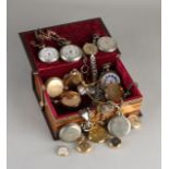 Lot of pocket watches in boxes