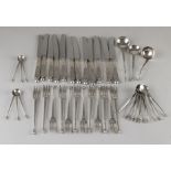 Silver pastry cutlery