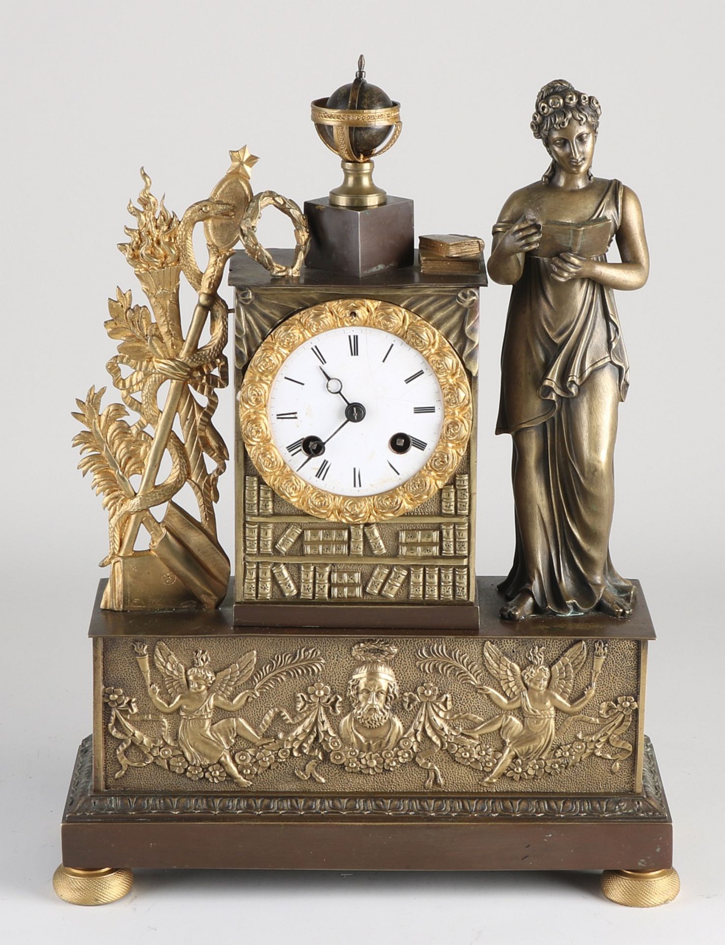 French Empire mantel clock