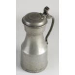 Large pewter valve jug