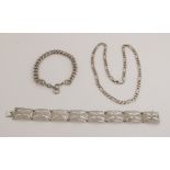 3 parts of silver chain work