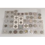 42 coins, silver, etc.