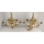 2 Antique bronze chandeliers