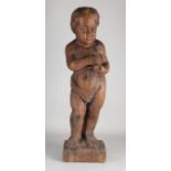 Wood carved putti