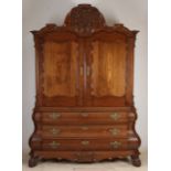 Oak Baroque-style cabinet, 1920