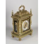 French bronze mantel clock, 1880