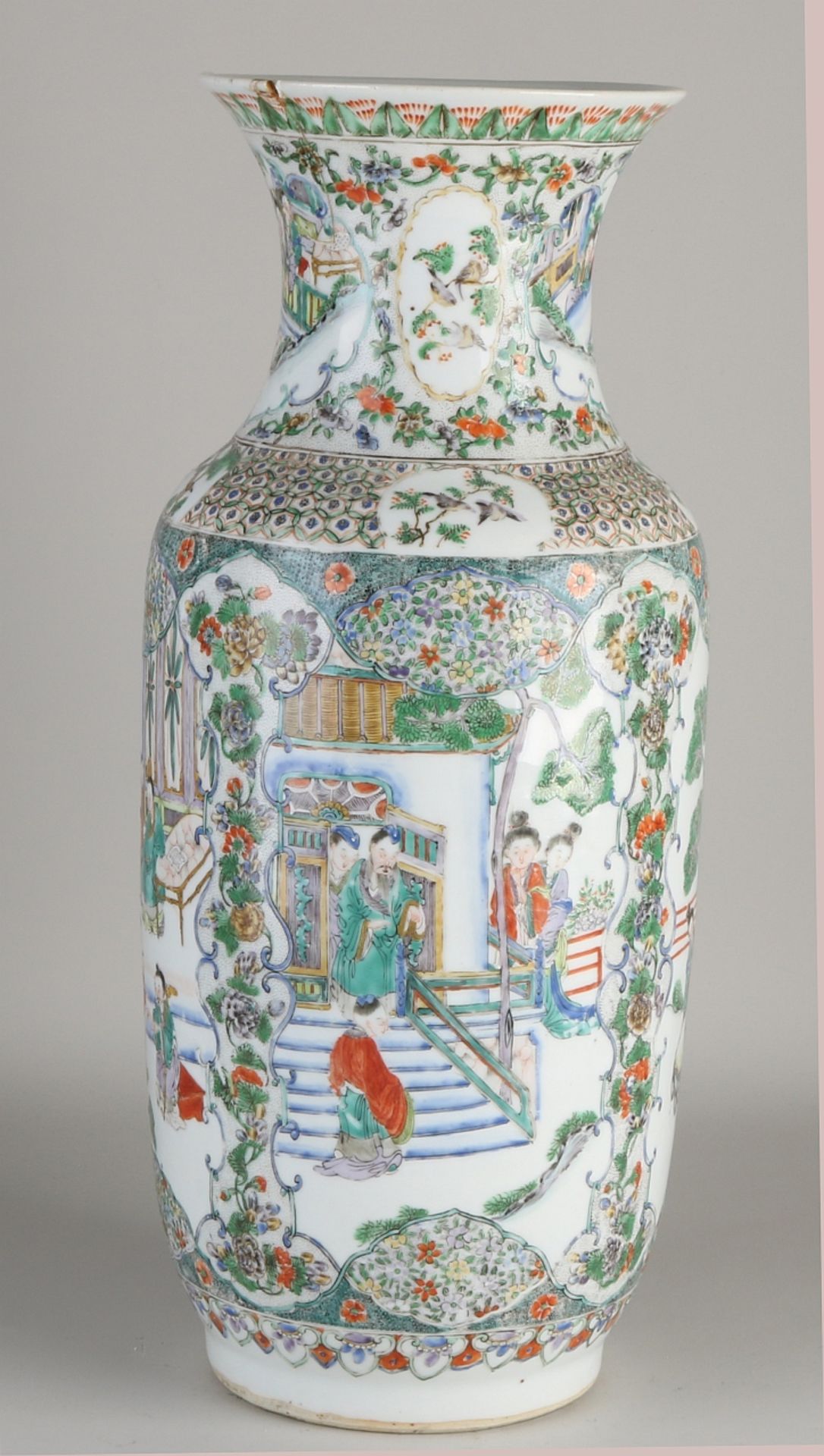 Chinese Fam. Rose vase