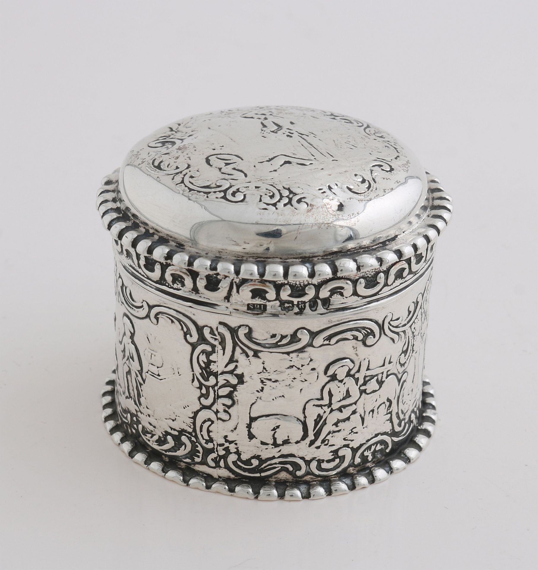 Silver wedding box, 1893