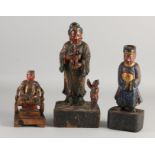 3x Chinese figures