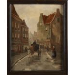 J. Schipper, City view with carriage