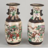 2 Chinese Canton vases