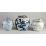 3x Antique Chinese pots